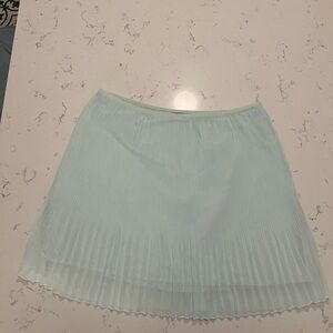 Forever 21 Light Blue Pleated Mini Skirt